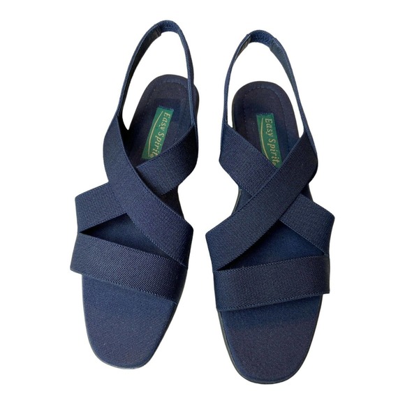 Easy‎ Spirit Womens Blue Gladiator Sandals Size 9 B/2A Anti-Shock - Picture 1 of 6